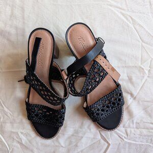 Like new Madewell Basketweave High-Heel Sandal Size 11